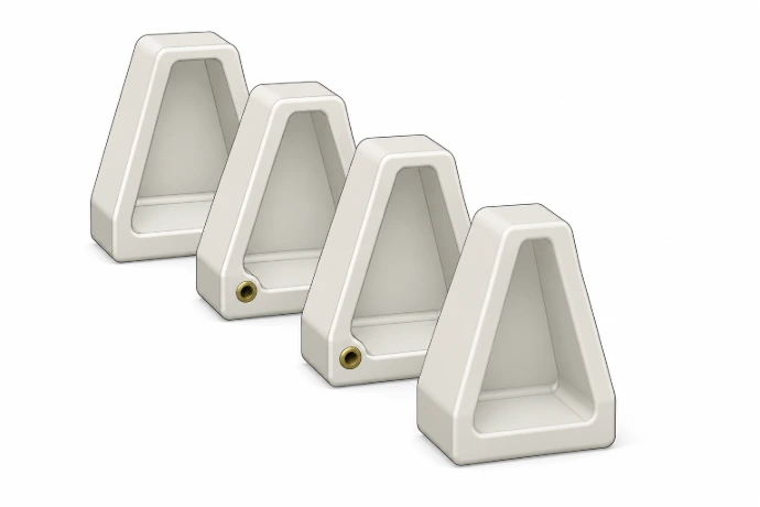cuneo in PE per impianto galvanico supporto cuneo campana polietilene bianco plastica galvanica galvo galvano mod.500 mod.1000 mod.2000 mod.3000 galvanica