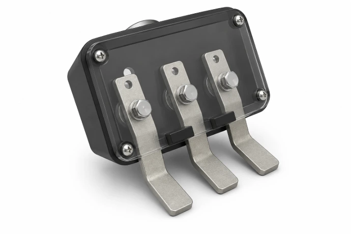 MORSETTIERA COMPLETA PER ROTOR CORPO MORSETTIERA IN PP ANTIVIBRANTE 30x30 ANTIVIBRANTE 40x30 CUCCHIAINO IN OTTONE STAGNATO CUCCHIAINO IN RAME STAGNATO DISTANZIATORE ESAGONALE IN OTTONE carro rotor rotobarile impianto galvanico galvanica ricambi e accessori morsettiera morsettiere galvano galva galvo