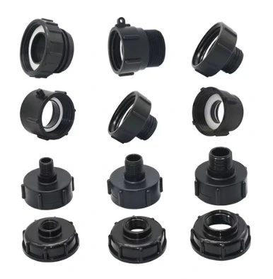 raccordi adattatore adattatori cisterna IBC S60 S75 S100 plastica pp nero bucchi filetto GAS acqua irrigazione cisterne 1000 lt chimica 
