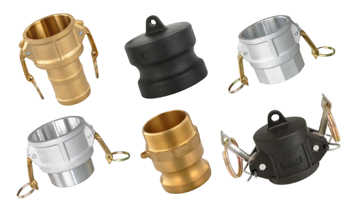 adattatori camlock attacchi rapidi pp inox ottone e alluminio per tubi cisterne