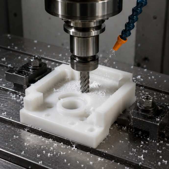 lavorazioni CNC pezzi speciali a disegno fresa tornitura foratura staffaggio PP utensili INOX marcatura laser